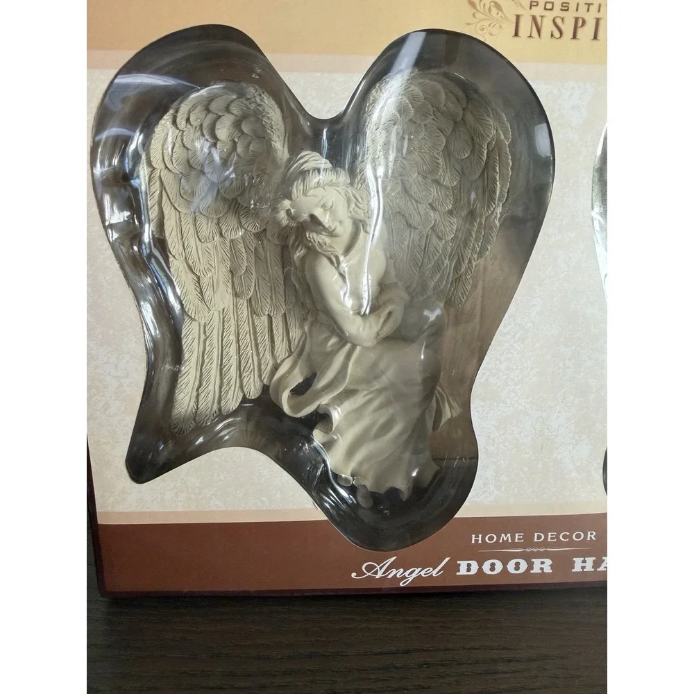 Positively Inspired Angel Door Hanger Set 2 Guardian Angels NIB Home Decor